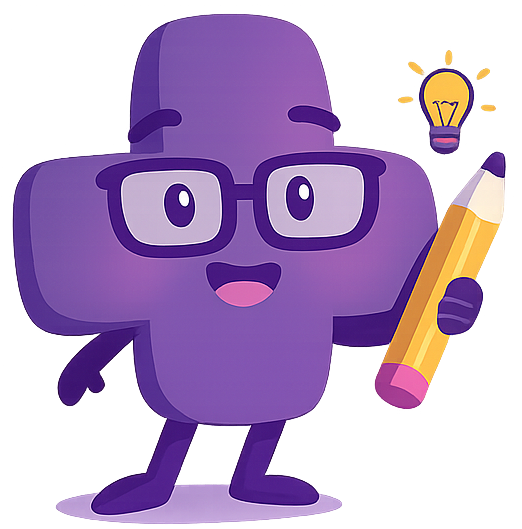 Mascote roxo do AprendaEstudar